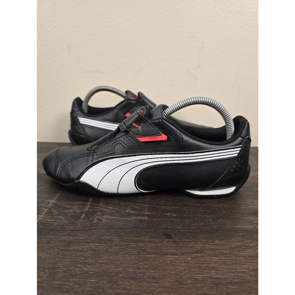 Puma Redon Move Shoes Sneakers Low Top Slip On Black White Leather Mens Size 7